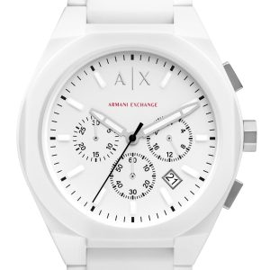 Armani Exchange Herrklocka AX4160 Rafael Vit/Gummi Ø44 mm