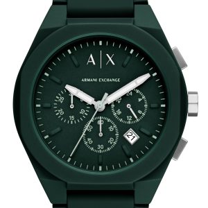 Armani Exchange Herrklocka AX4163 Rafael Grön/Gummi Ø44 mm