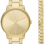armani exchange herrklocka ax7144set cayde guldtonad/guldtonat stål