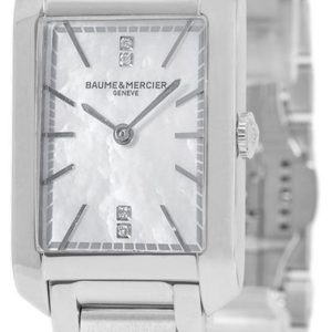 Baume & Mercier Damklocka M0A10474 Hampton Vit/Stål 35x22 mm