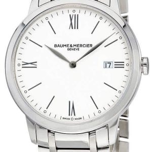 Baume & Mercier Herrklocka M0A10354 Classima Vit/Stål Ø40 mm