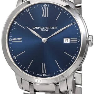 Baume & Mercier Herrklocka M0A10382 Classima Blå/Stål Ø40 mm