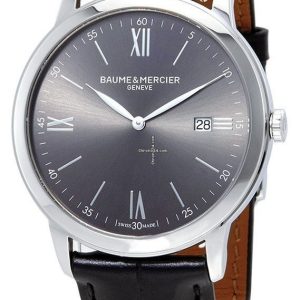 Baume & Mercier Herrklocka M0A10416 Classima Grå/Läder Ø42 mm