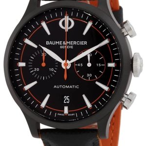 Baume & Mercier Herrklocka M0A10452 Capeland Svart/Gummi Ø42 mm