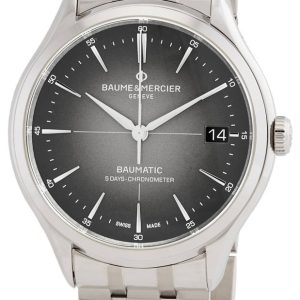 Baume & Mercier Herrklocka M0A10551 Clifton Grå/Stål Ø40 mm