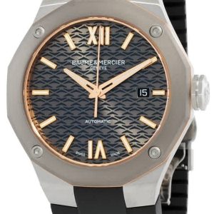Baume & Mercier Herrklocka M0A10660 Riviera Grå/Gummi Ø42 mm