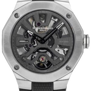 Baume & Mercier Herrklocka M0A10721 Svart/Gummi Ø42 mm