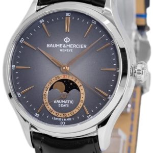 Baume & Mercier Herrklocka M0A10758 Grå/Läder Ø39 mm