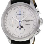 baume & mercier herrklocka moa10278 clifton silverfärgad/läder