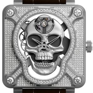 Bell & Ross Herrklocka BR01-SKULL-SK-FLD BR 01 Laughing Skull