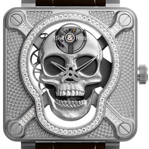 Bell & Ross Herrklocka BR01-SKULL-SK-LGD BR 01 Laughing Skull