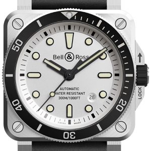 Bell & Ross Herrklocka BR0392-D-WH-ST/SRB Br 03-92