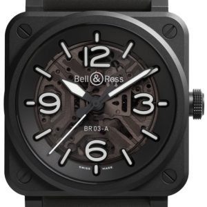 Bell & Ross Herrklocka BR03A-BL-SKCE/SRB BR 03 Gummi Ø41 mm