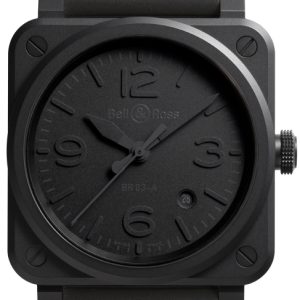 Bell & Ross Herrklocka BR03A-PH-CE/SRB BR 03 Phantom Svart/Gummi