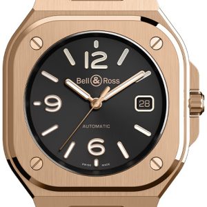 Bell & Ross Herrklocka BR05A-BL-PG/SPG Br 05 Svart/18 karat