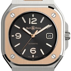 Bell & Ross Herrklocka BR05A-BL-STPG/SSG BR 05 Svart/18 karat