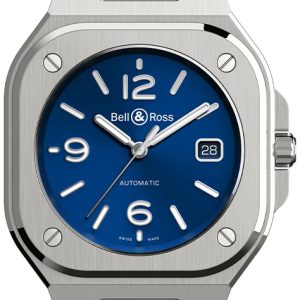 Bell & Ross Herrklocka BR05A-BLU-ST/SRB Br 05 Blå/Gummi