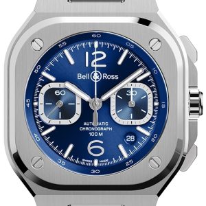 Bell & Ross Herrklocka BR05C-BLU-ST/SRB BR 05 Chrono Blå/Gummi