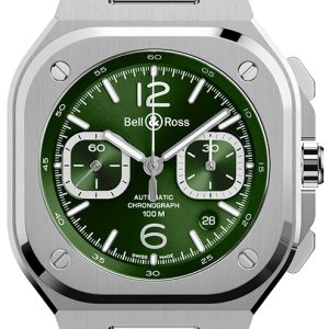 Bell & Ross Herrklocka BR05C-GN-ST/SRB BR 05 Chrono Grön/Gummi