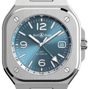 Bell & Ross Herrklocka BR05G-PB-ST/SST BR 05 GMT Blå/Stål Ø41