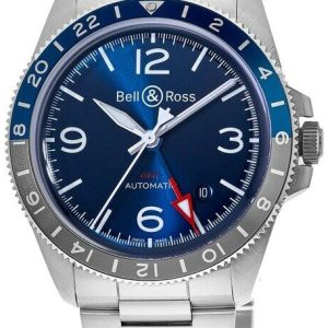 Bell & Ross Herrklocka BRV293-BLU-ST/SST Br V2-93 Blå/Stål Ø41