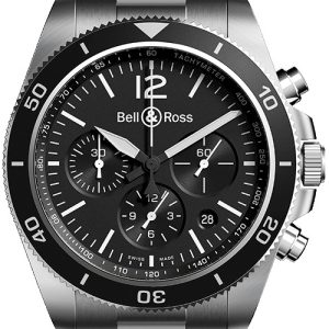 Bell & Ross Herrklocka BRV394-BL-ST/SST Vintage Svart/Stål Ø41