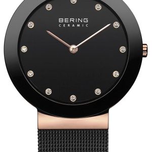 Bering Damklocka 11435-166 Ceramic Svart/Stål Ø35 mm