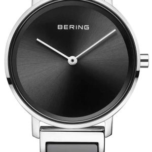 Bering Damklocka 18531-742 Ceramic Svart/Stål Ø39 mm