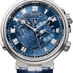 breguet herrklocka 5547bb-y2-9zu marine blå/läder ø40 mm