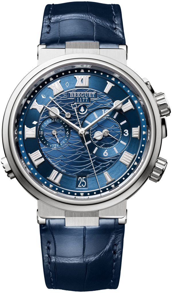 breguet herrklocka 5547bb-y2-9zu marine blå/läder ø40 mm