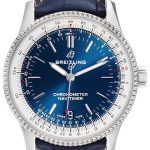 breitling a17325211c1p1 navitimer 01 blå/läder ø38 mm