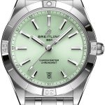 breitling damklocka a10380101l1a1 chronomat automatic 36 grön/stål
