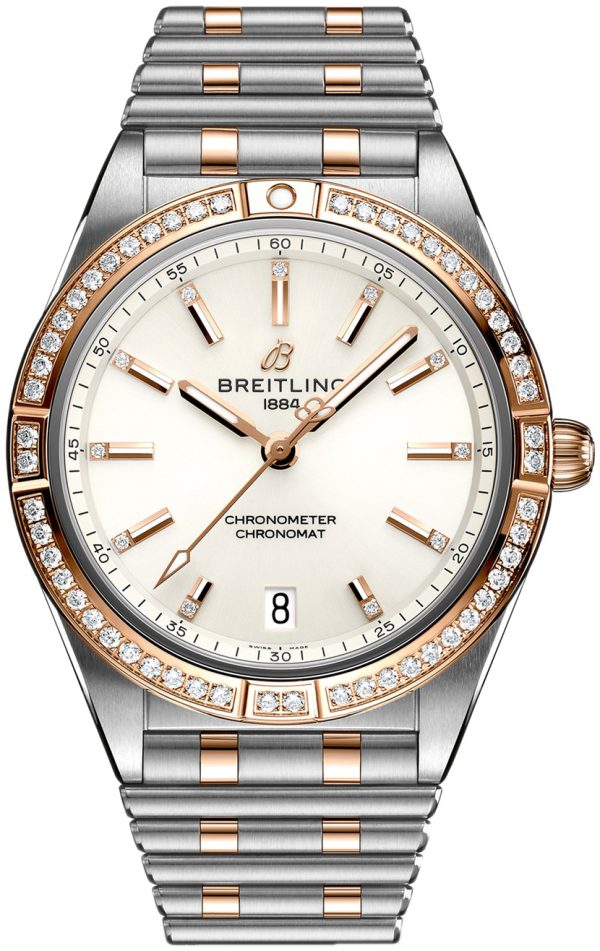 breitling damklocka u10380591a1u1 chronomat automatic 36 vit/18 karat