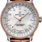 breitling damklocka u17395211a1p2 navitimer automatic 35 vit/läder