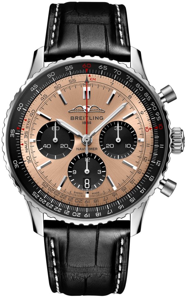 breitling herrklocka ab0138241k1p1 navitimer b01 chronograph 43