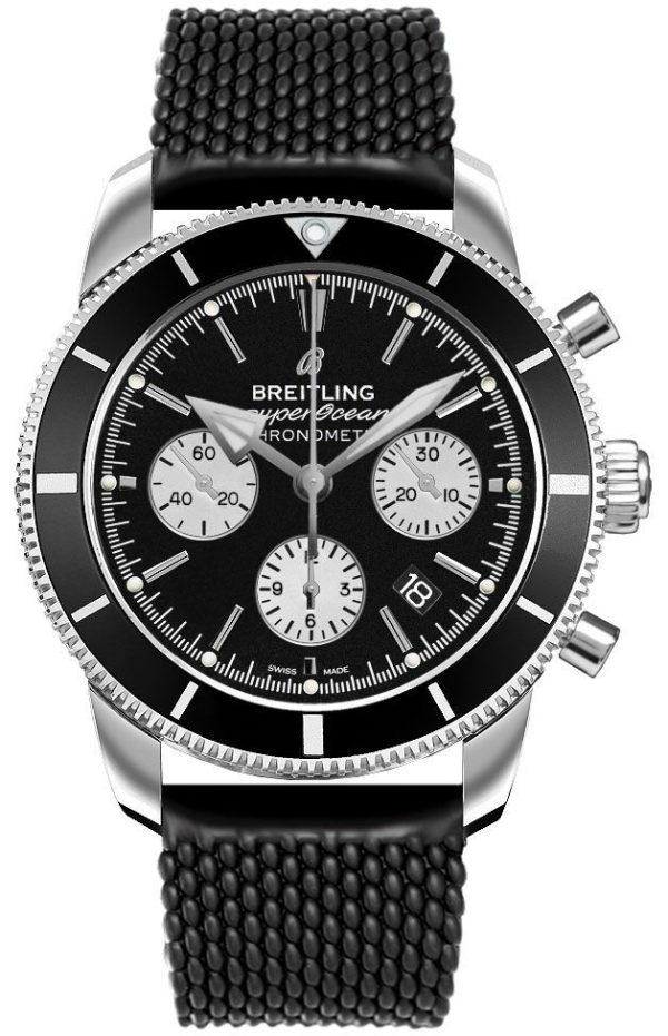 breitling herrklocka ab0162121b1s1 superocean heritage ii chronograph