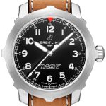 breitling herrklocka ab2040101b1x1 navitimer 08 svart/läder ø46 mm