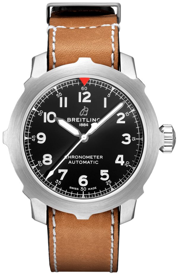 breitling herrklocka ab2040101b1x1 navitimer 08 svart/läder ø46 mm