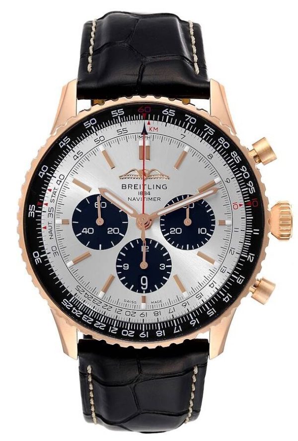 breitling herrklocka rb0137241g1p1 navitimer b01 chronograph 46