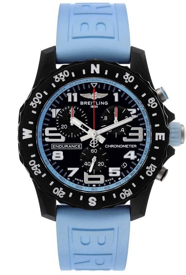 breitling herrklocka x82310281b1s1 professional endurance svart/gummi
