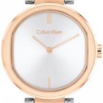 calvin klein damklocka 1685213 timeless silverfärgad/roséguldstonat