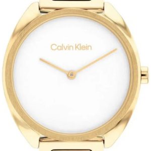 Calvin Klein Damklocka 25200276 Adorn Vit/Gulguldtonat stål Ø34 mm