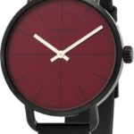 calvin klein k7b214cp röd/läder ø42 mm