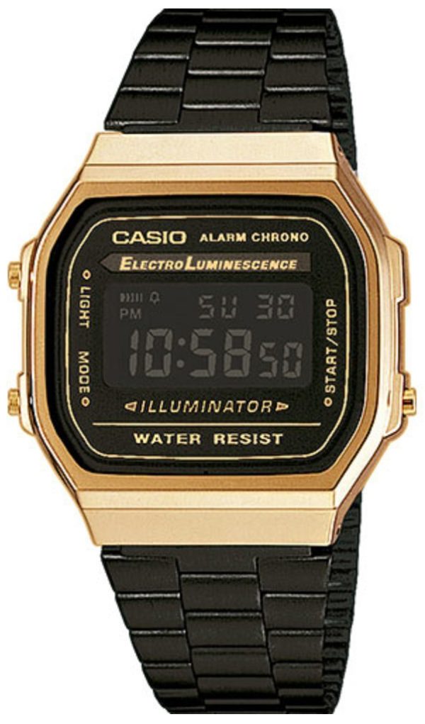 casio a168wegb-1bef collection lcd/stål