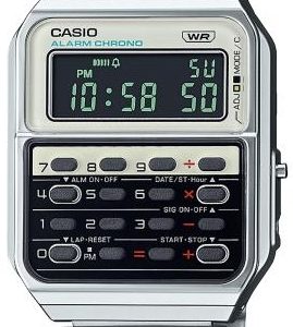 Casio CA-500WE-7BEF Vintage Stål Ø34.4 mm