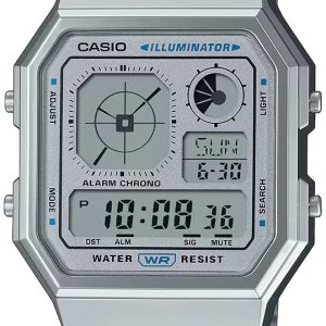 Casio Damklocka A130WE-7AEF Vintage LCD/Stål