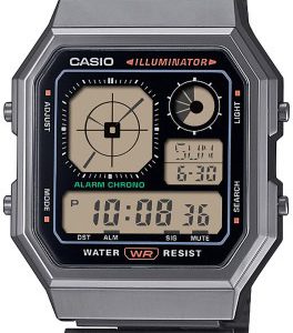 Casio Damklocka A130WEGG-1AEF Vintage LCD/Stål