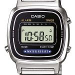 casio damklocka la670wea-1ef collection lcd/stål 30.3x24.6 mm