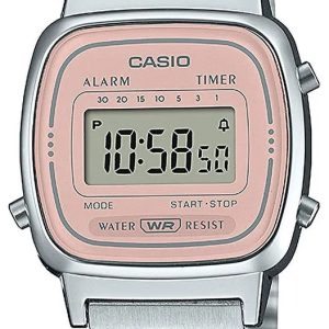 Casio Damklocka LA670WEA-4A2EF Vintage Mini Rosa/Stål Ø24.6 mm