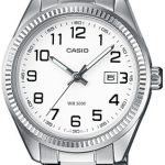casio damklocka ltp-1302pd-7bveg collection vit/stål ø34 mm